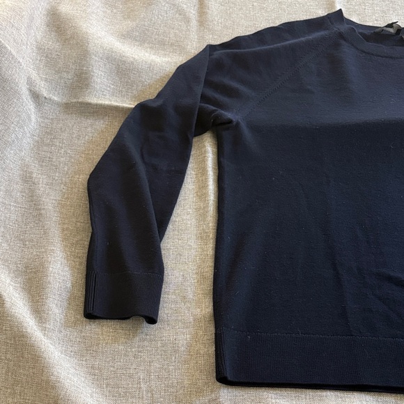 Theory Men's Dark Navy Crewneck Sweater - Picture 2 of 13